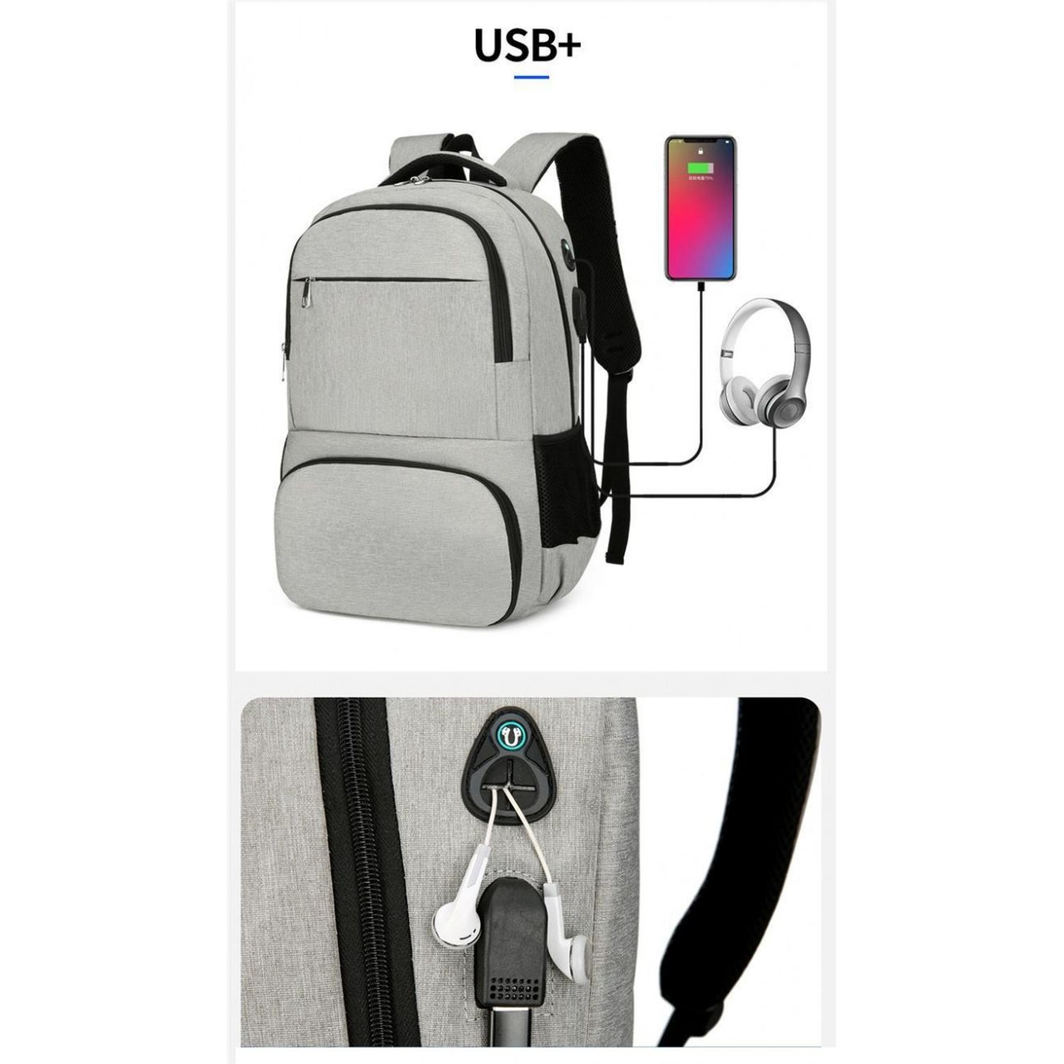 Rucsac pentru barbati, Edmund GT2135, Negru fotografia produsului View 9 L