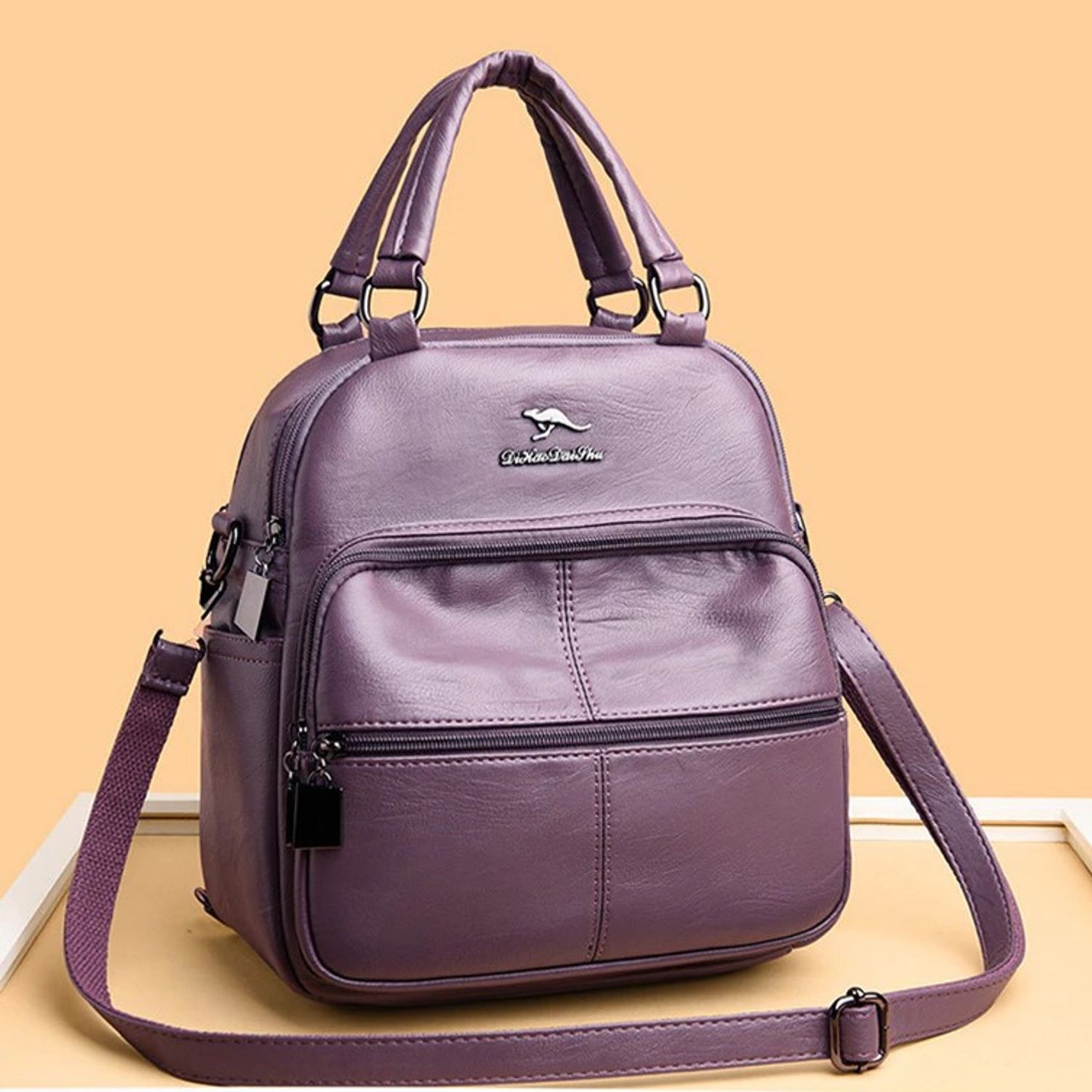 Geanta tip rucsac, Arya GT2258, Mov fotografia produsului View 3 L