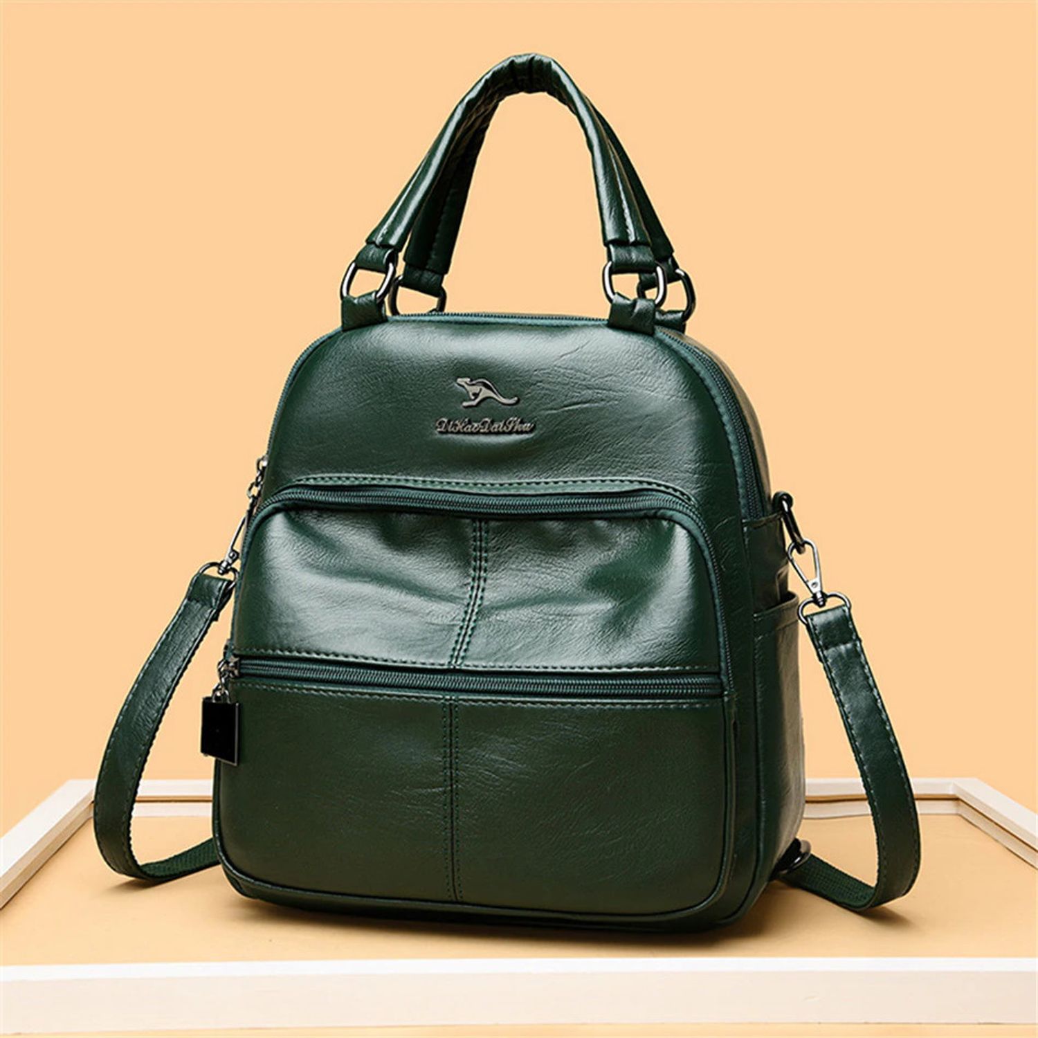 Geanta tip rucsac, Arya GT2257, Verde fotografia produsului View 4 L