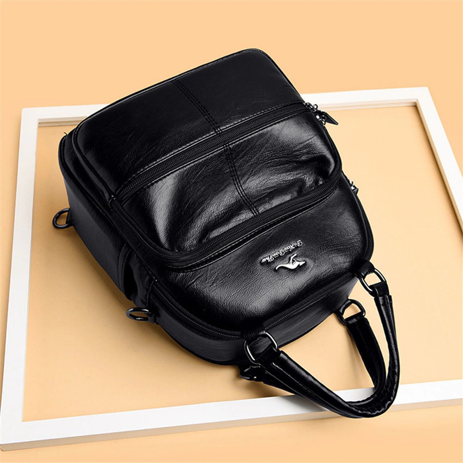 Geanta tip rucsac, Arya GT2255, Negru fotografia produsului View 3 L