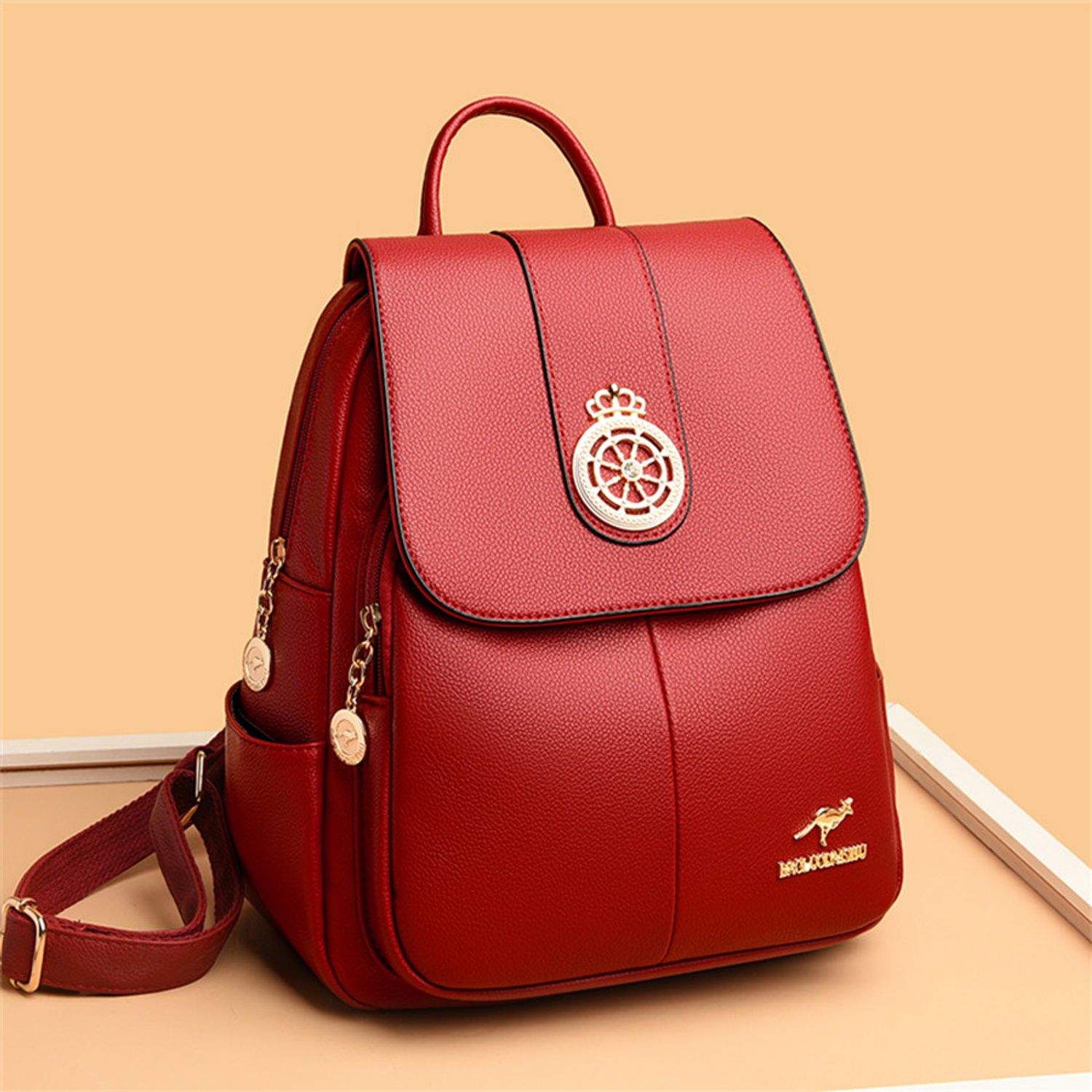 Rucsac dama Aleah GT2251, Rosu fotografia produsului View 4 L