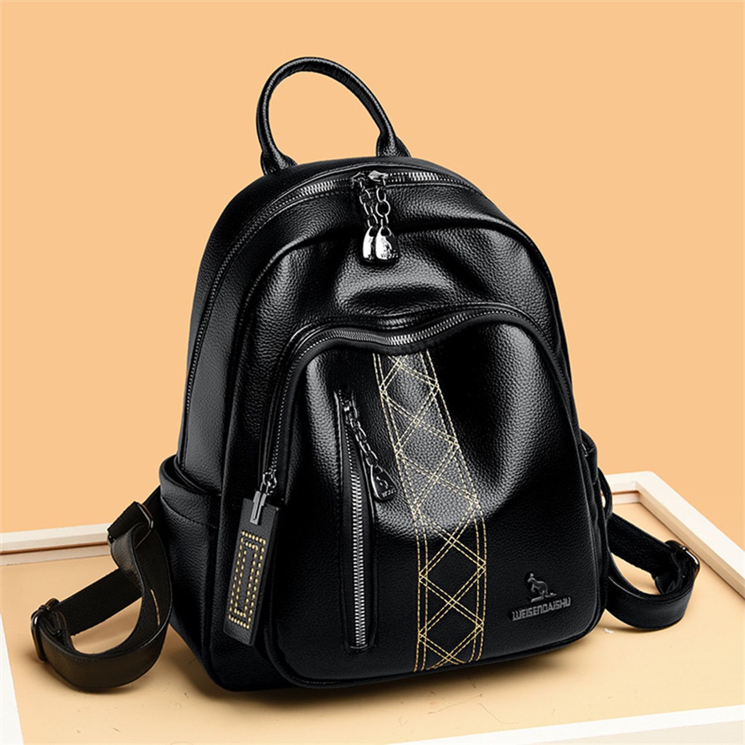 Rucsac dama Ariel GT2252, Negru fotografia produsului View 7 L