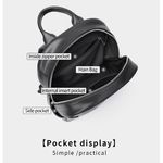 Rucsac dama, Cataluna GT2075, piele naturala, Negru fotografia produsului View 2 S