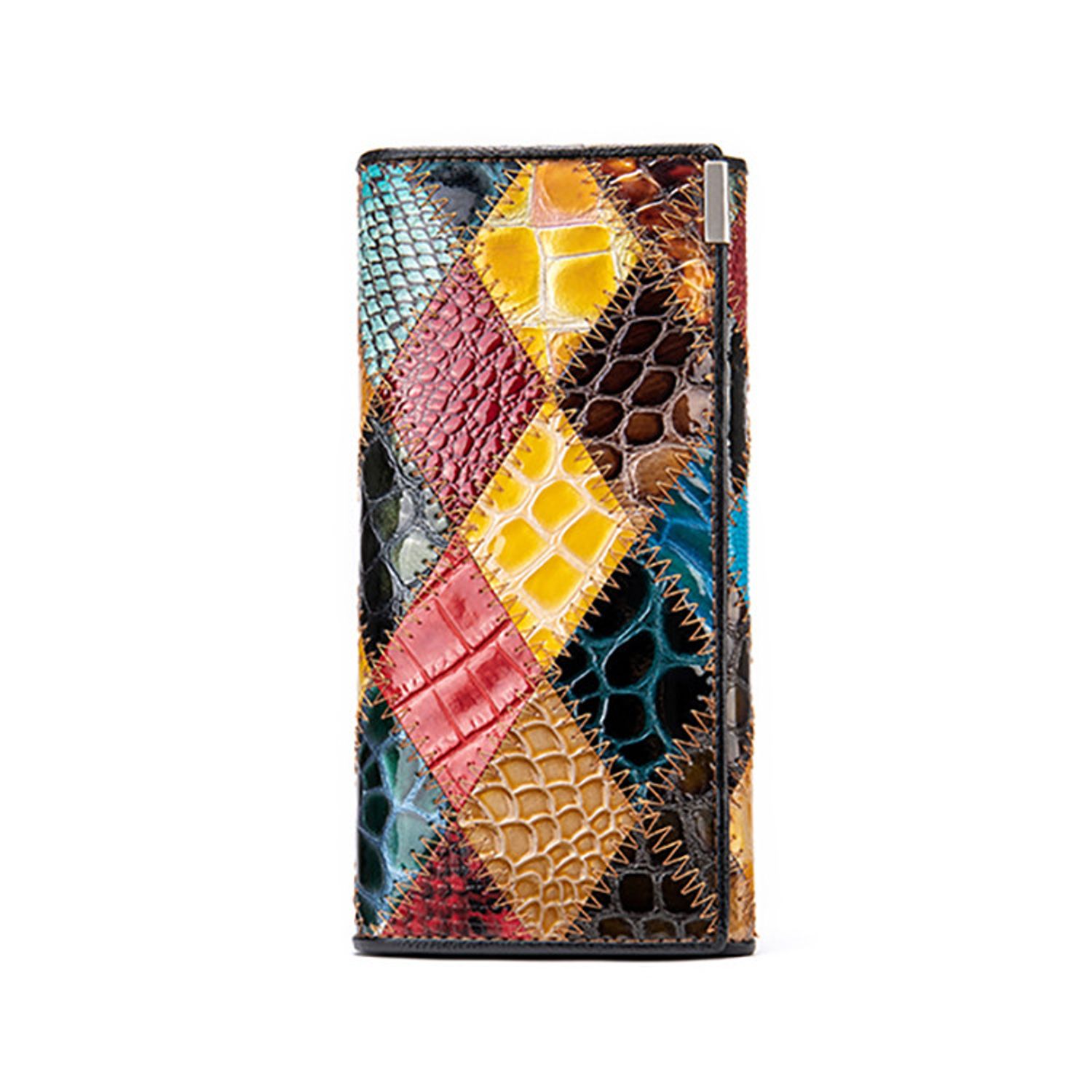 Portofel dama Candence PT1154, piele naturala, model multicolor fotografia produsului