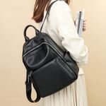 Rucsac dama, Cataluna GT2075, piele naturala, Negru fotografia produsului View 5 S