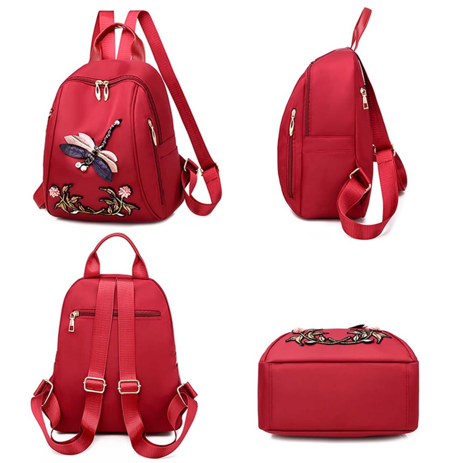 Rucsac dama, Adria GT2090, Rosu fotografia produsului View 4 L