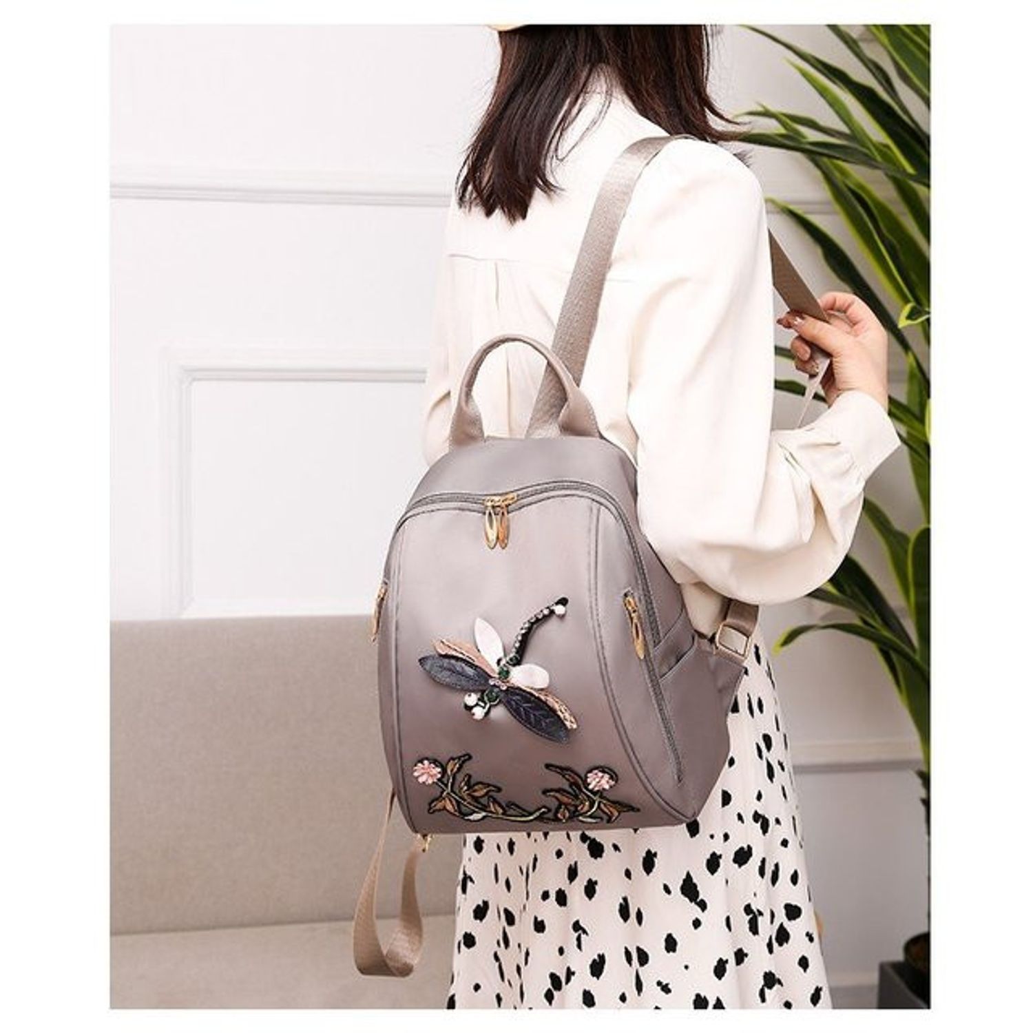 Rucsac dama, Adria GT2089, Crem fotografia produsului View 2 L