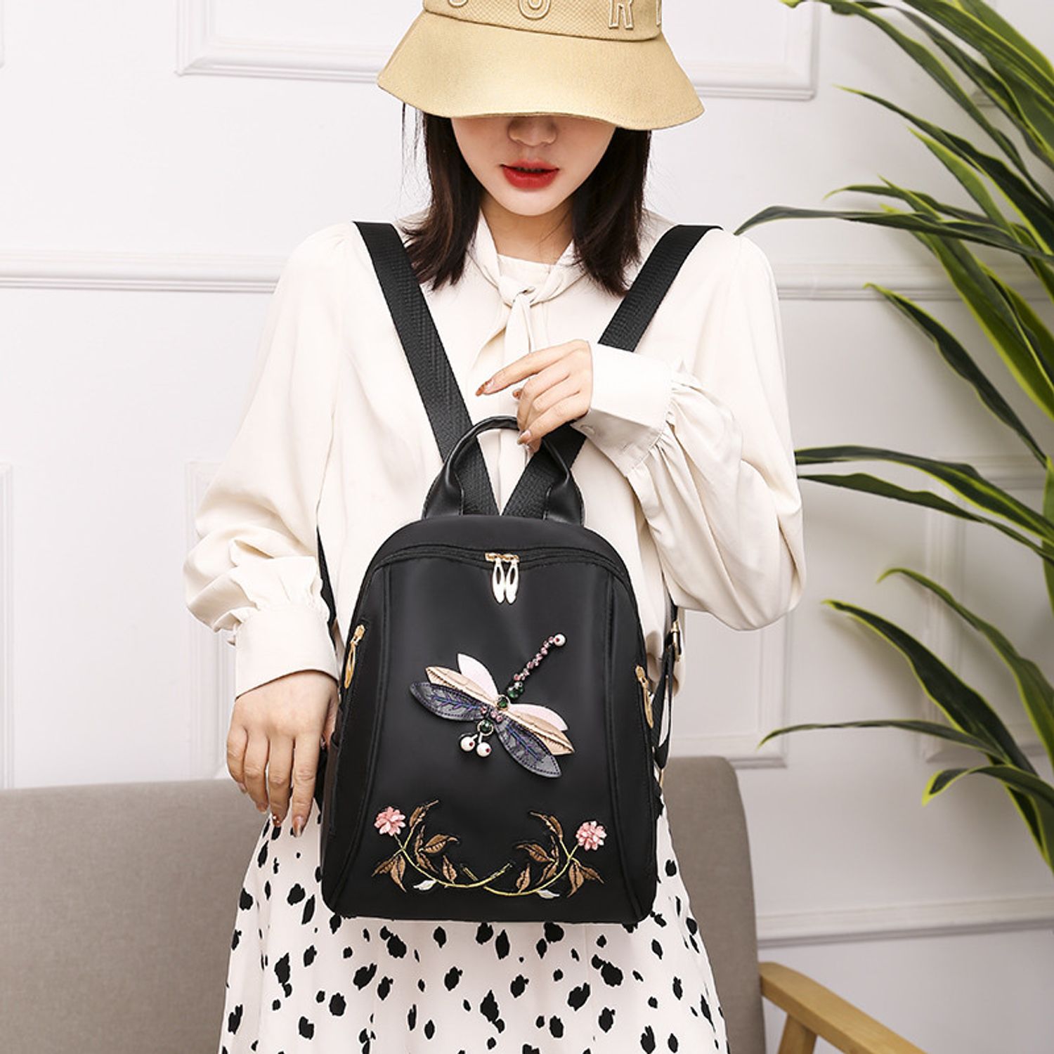 Rucsac dama, Adria GT2088, Negru fotografia produsului View 4 L