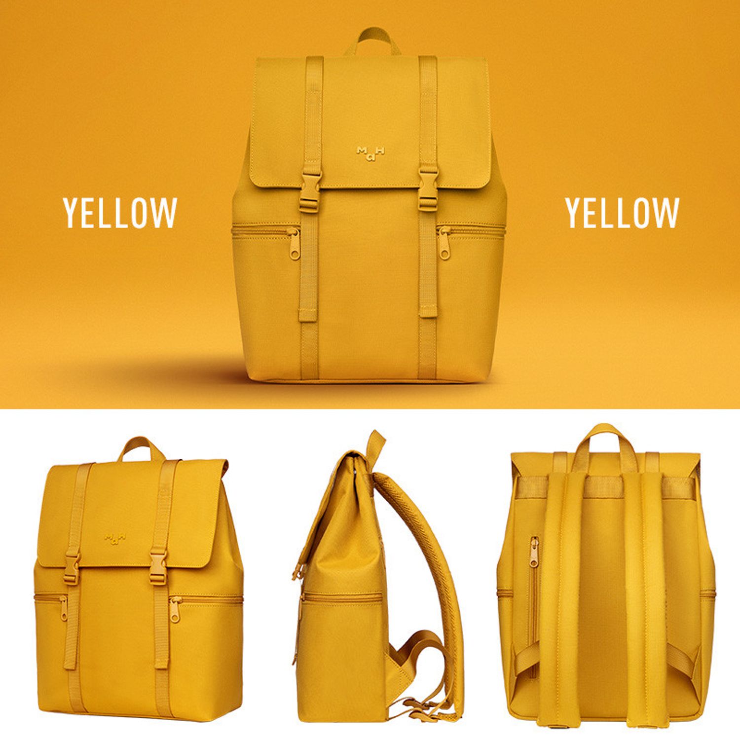 Rucsac unisex, Camille GT2326, Galben fotografia produsului