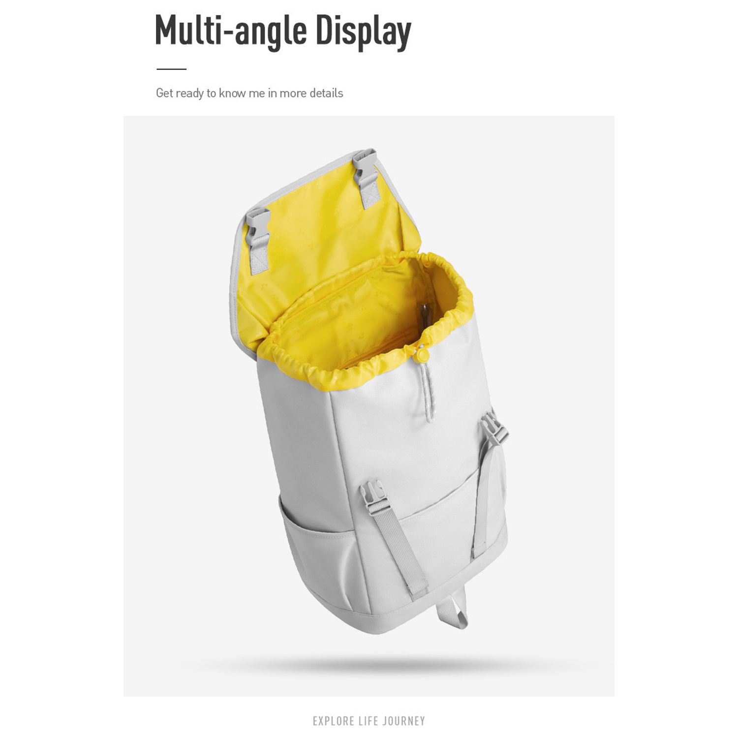 Rucsac unisex, Adeline GT2318, Gri fotografia produsului View 2 L