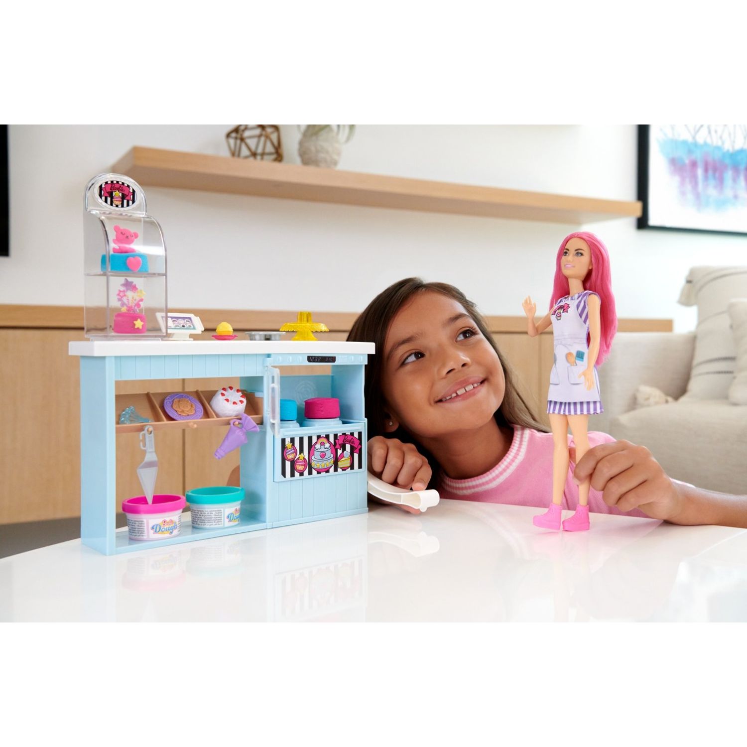Barbie You Can Be Anything Set Cofetarie fotografia produsului View 4 L