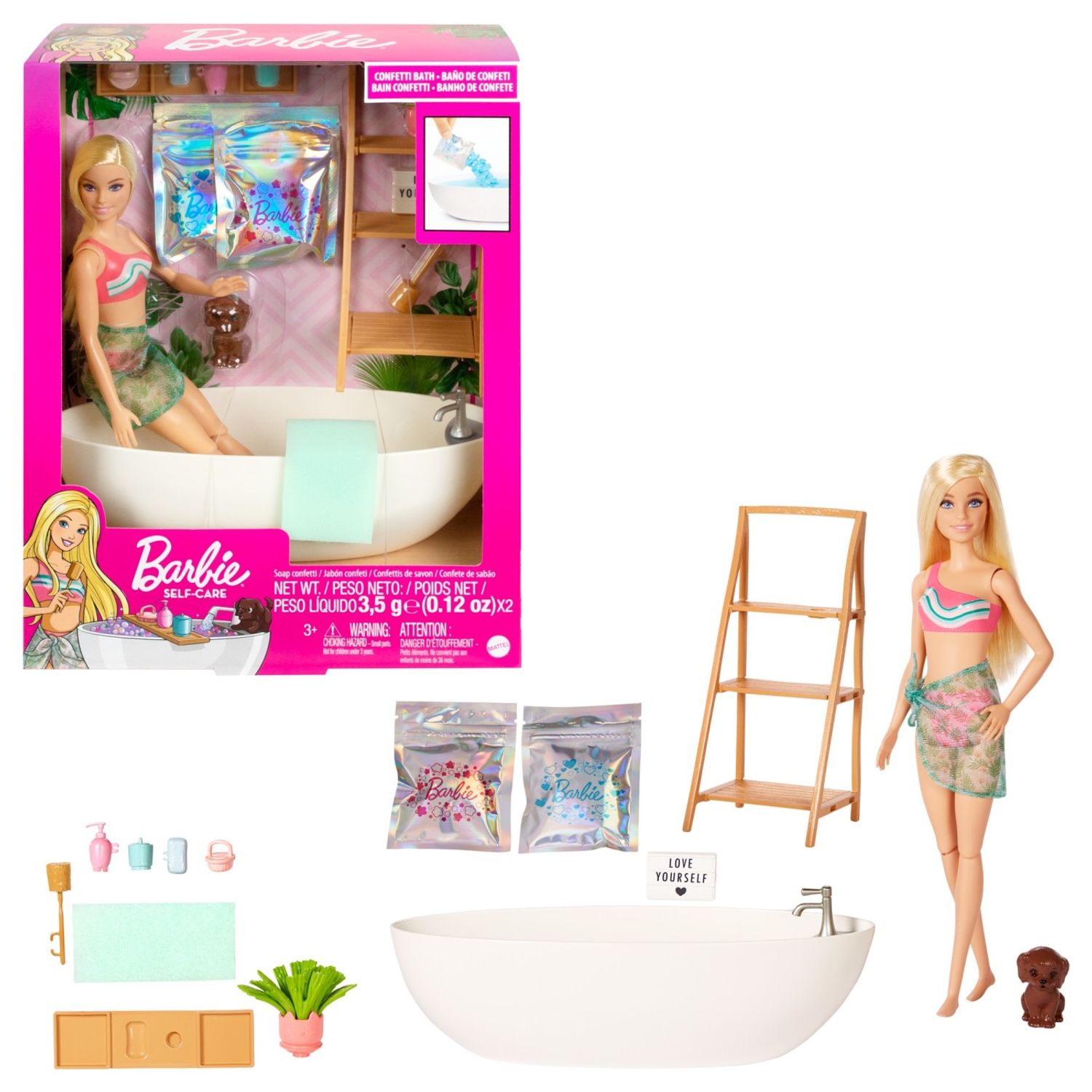 Babrie Self Care Set Papusa Si Baie Cu Confetti fotografia produsului View 8 L