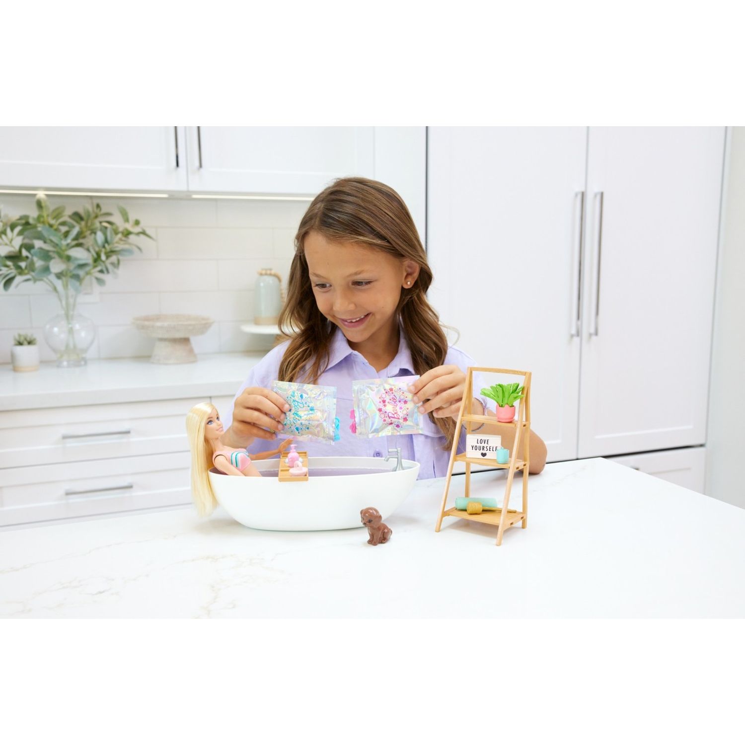 Babrie Self Care Set Papusa Si Baie Cu Confetti fotografia produsului View 5 L
