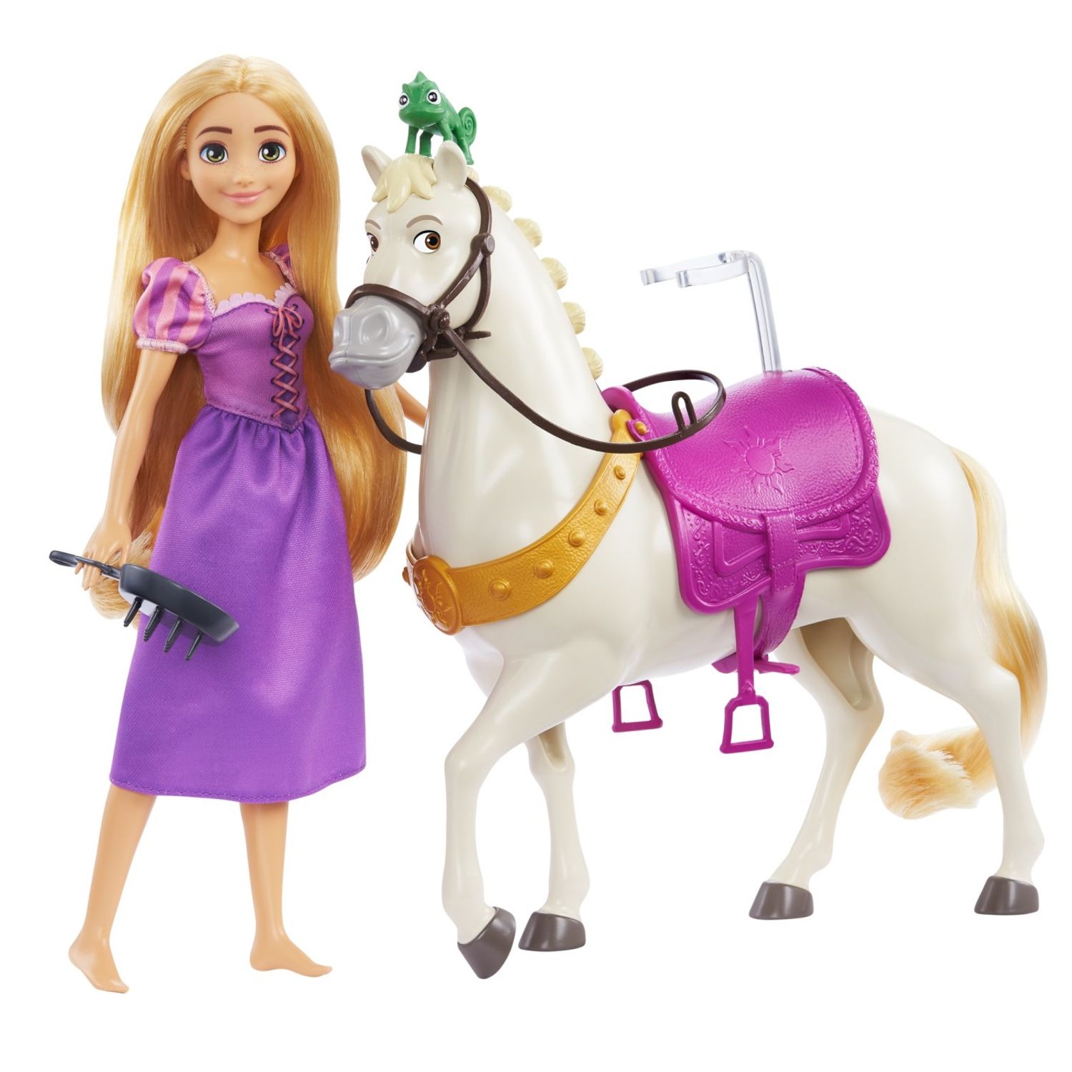 Disney Princess Set Papusa Rapunzel Si Calul Maximus fotografia produsului View 5 L