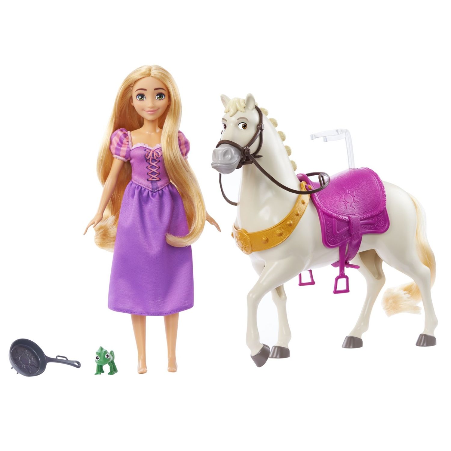 Disney Princess Set Papusa Rapunzel Si Calul Maximus fotografia produsului View 9 L