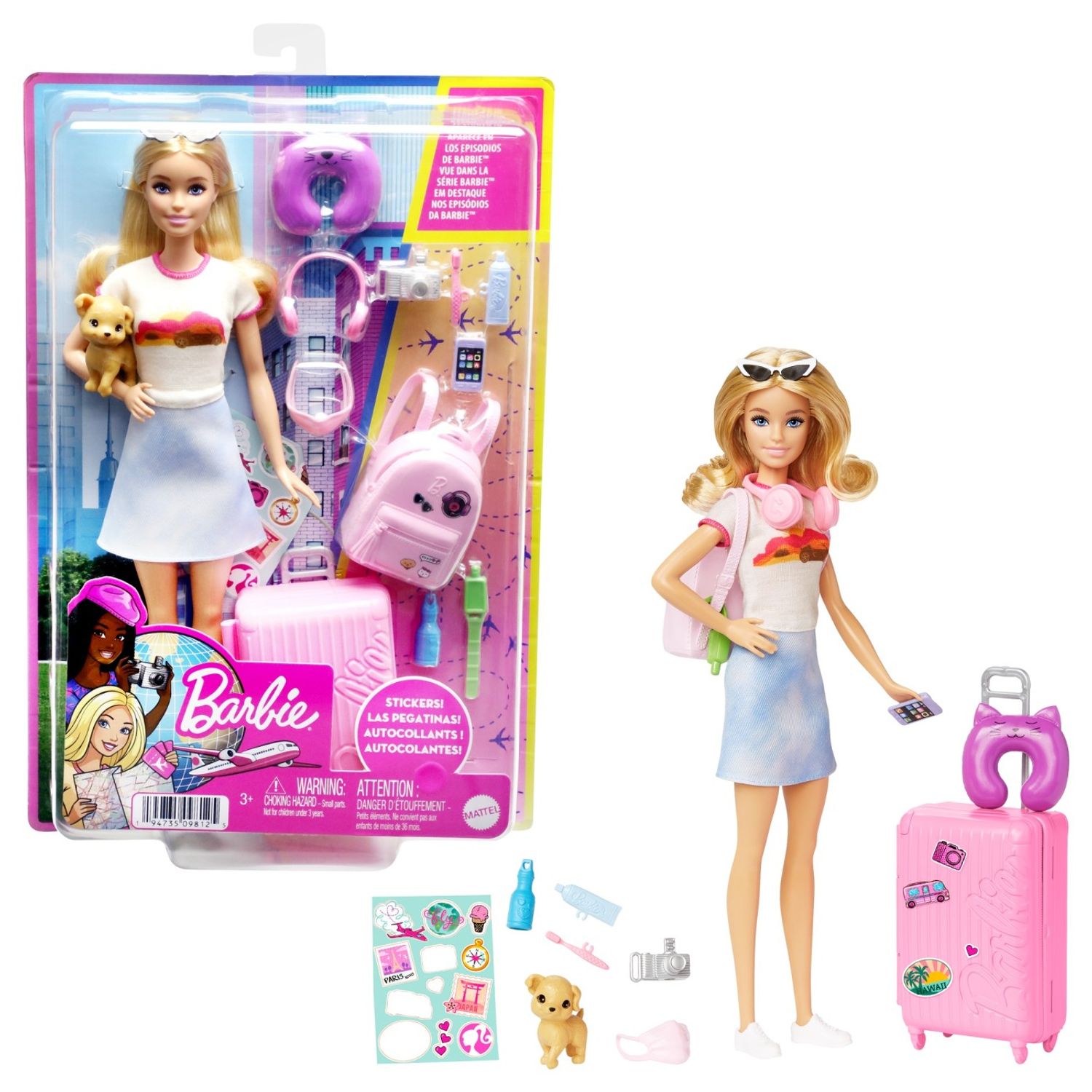 Barbie Papusa Barbie In Voiaj fotografia produsului View 9 L