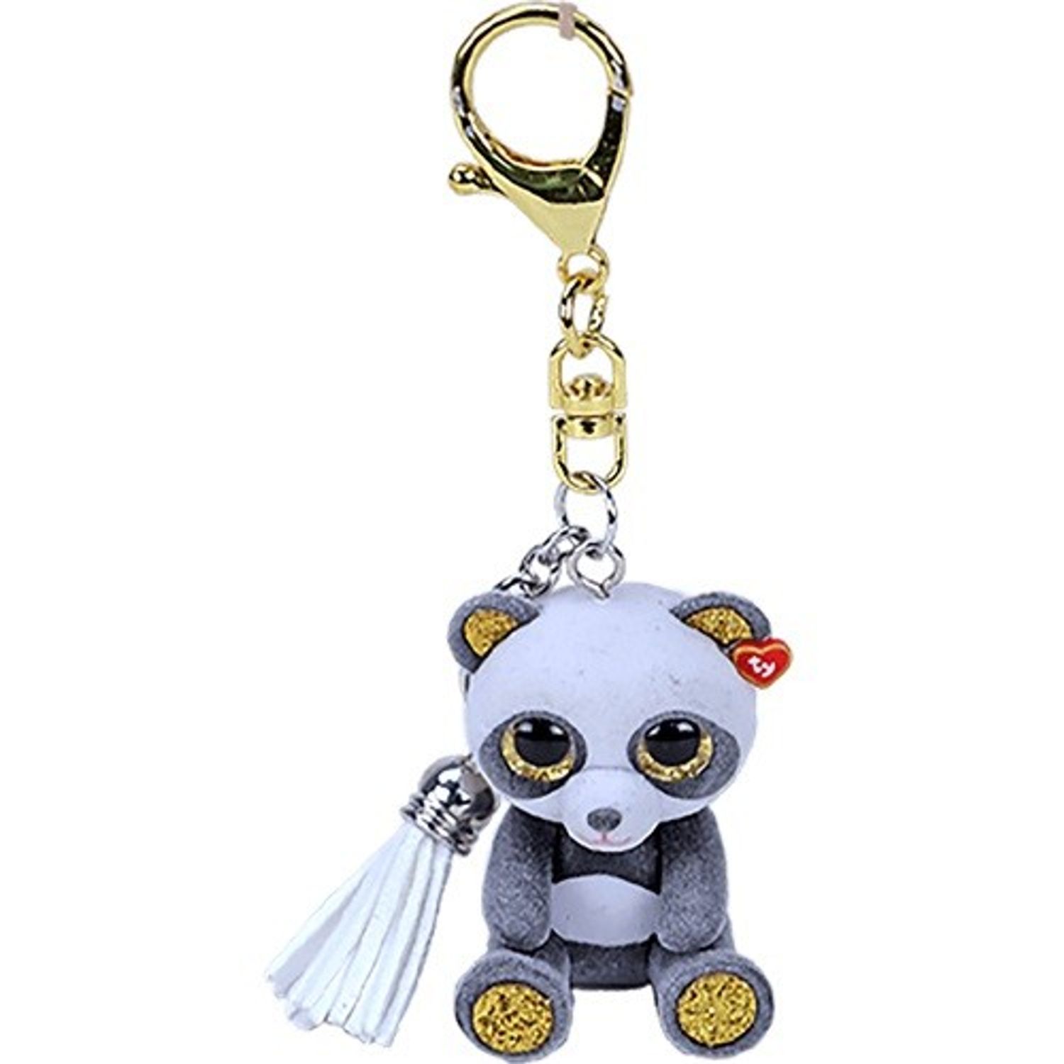 Plus Breloc Ty 8.5Cm Mini Boos Chi Panda fotografia produsului