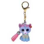 Plus Breloc Ty 8.5Cm Mini Boos Heather Pisicuta Cu Corn fotografia produsului