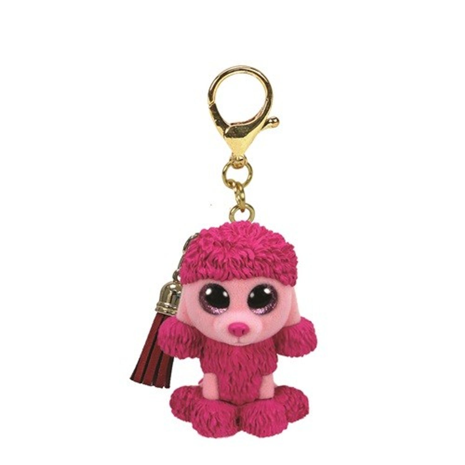 Plus Breloc Ty 8.5Cm Mini Boos Patsy Poodle Roz fotografia produsului