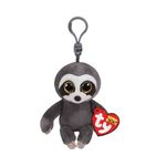 Plus Breloc Ty 8.5Cm Boos Dangler Lenes Gri fotografia produsului