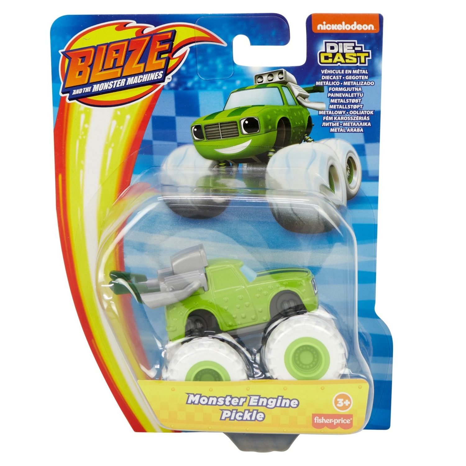 Masinute Blaze Din Metal Monster Engine Pickle fotografia produsului