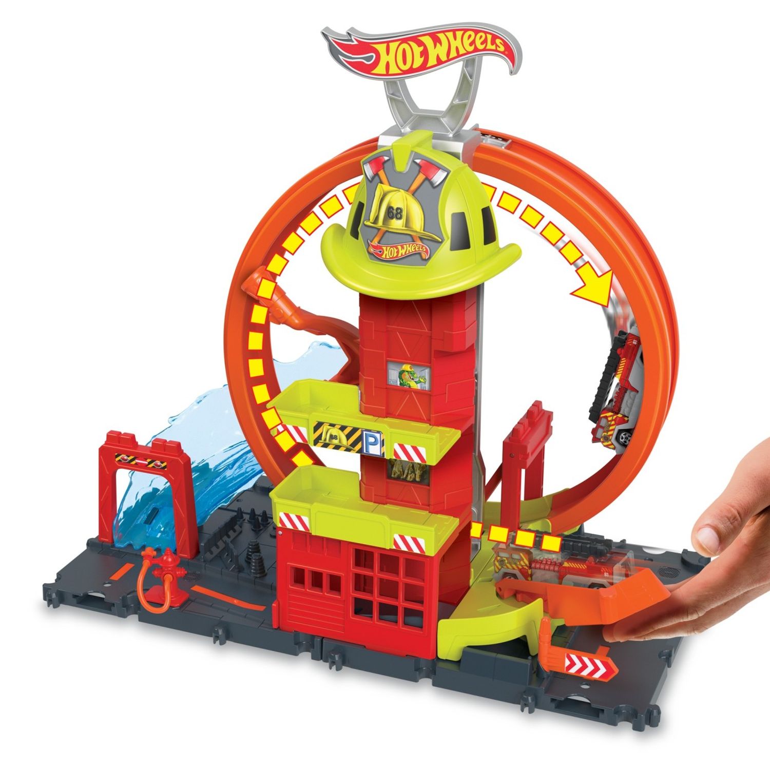 Hot Wheels Statia De Pompieri Super Loop fotografia produsului View 4 L