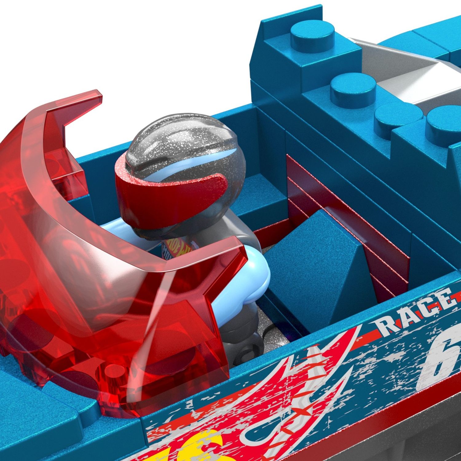 Hot Wheels Monster Truck Mega Set Constructie Cu Masina De Teren Race Ace fotografia produsului View 2 L