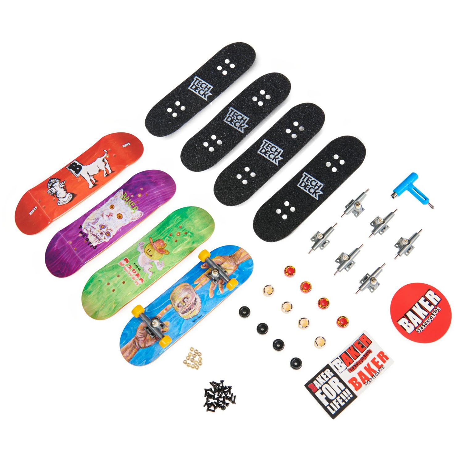 Tech Deck Pachet 4 Piese Fingerboard Baker 9.6Cm fotografia produsului View 2 L