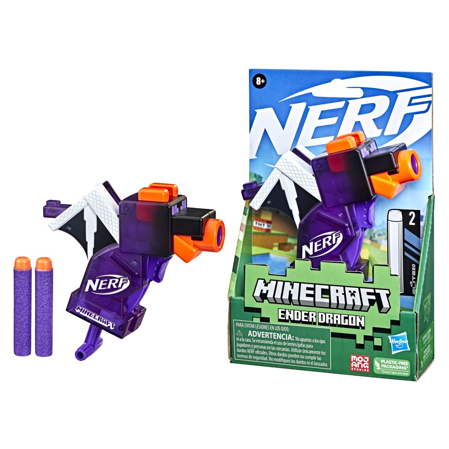 Nerf Blaster Minecraft Microshots Ender Dragon fotografia produsului View 4 L