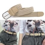 Curea elastica Pufo Sailor pentru barbati 105-125 x 3.5 cm, reglabila, bej fotografia produsului View 3 S