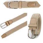 Curea elastica Pufo Sailor pentru barbati 105-125 x 3.5 cm, reglabila, bej fotografia produsului View 6 S