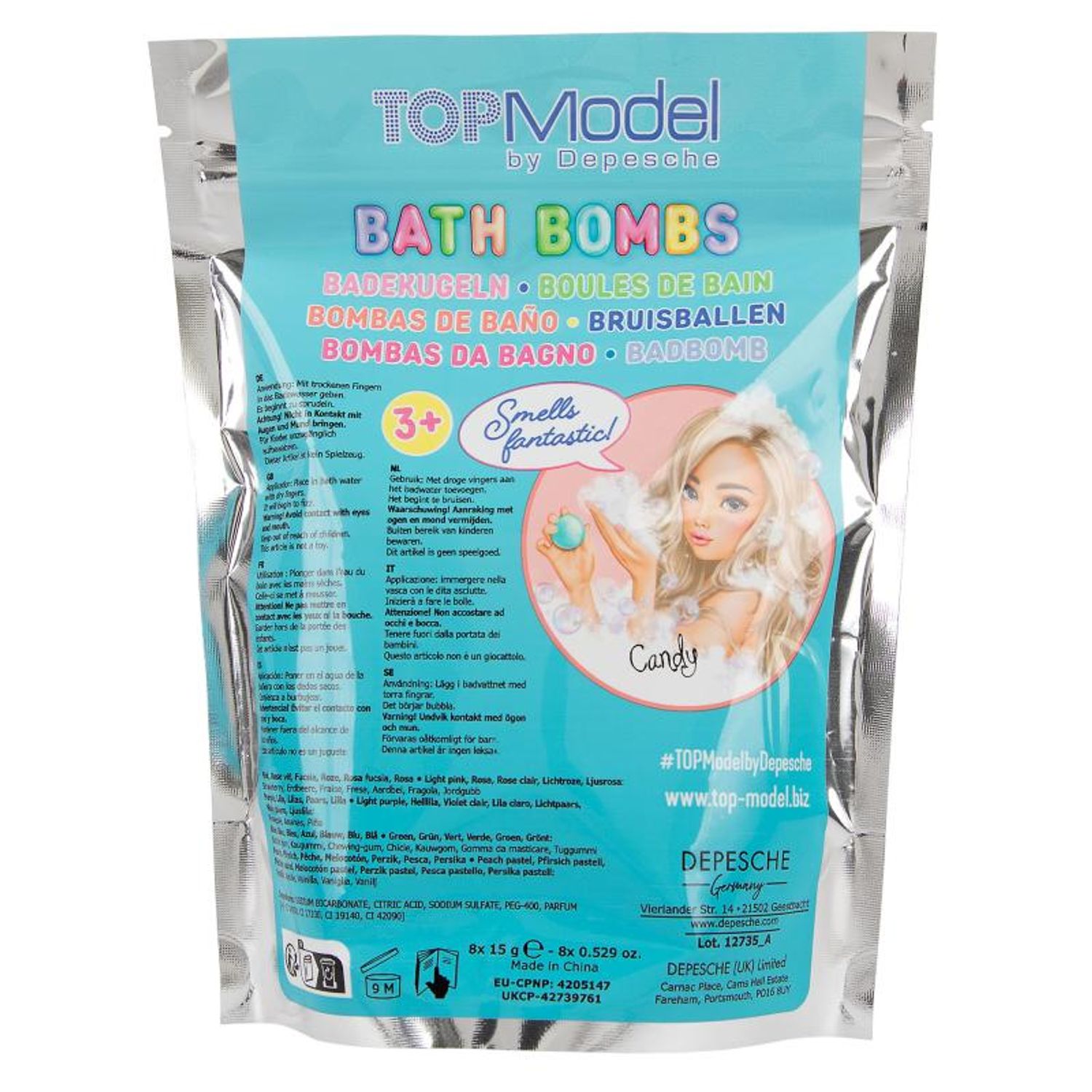 Set 8 Bombe baie Beauty and Me Top Model fotografia produsului View 2 L