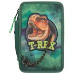 Penar triplu echipat T-Rex Verde Dino World fotografia produsului