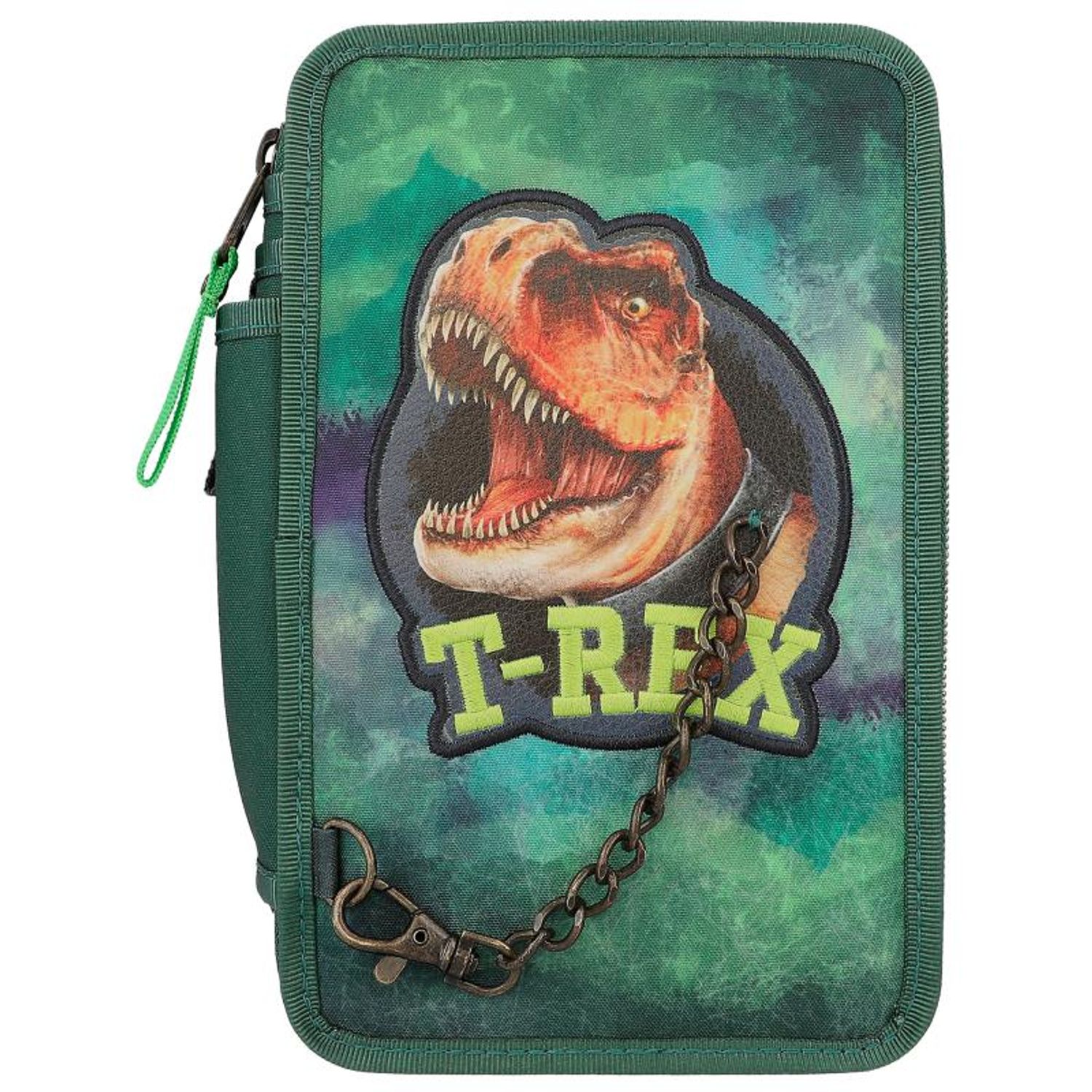 Penar triplu echipat T-Rex Verde Dino World fotografia produsului