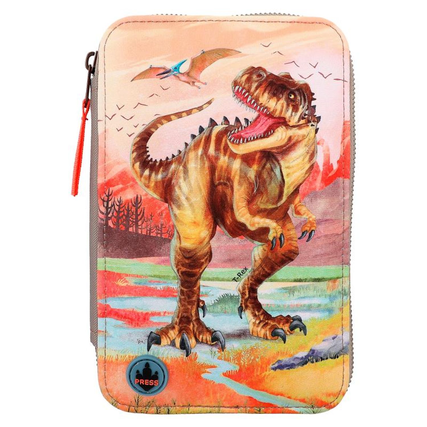 Penar triplu echipat cu LED Khaki Brown Dino World fotografia produsului