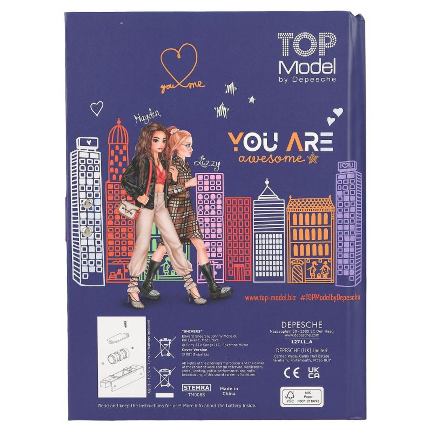 Jurnal Muzical cu cod Beauty and Me Top Model fotografia produsului View 4 L