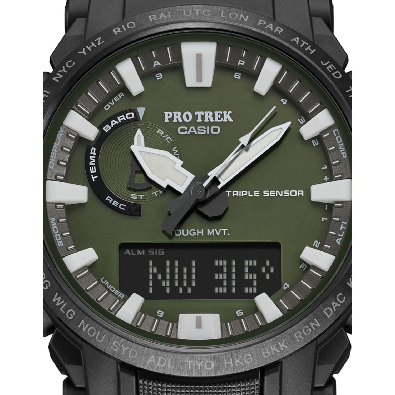 Ceas Barbati, Casio, Pro Trek Tough Solar PRW-61Y-3ER fotografia produsului View 4 L