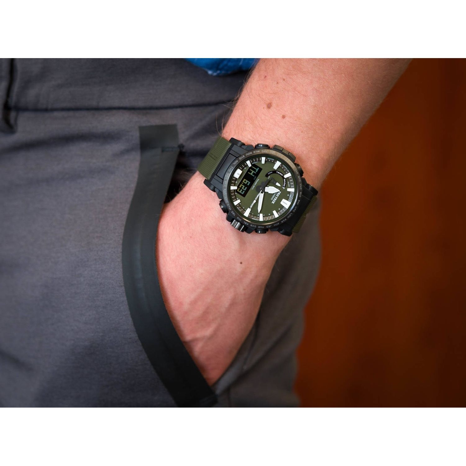 Ceas Barbati, Casio, Pro Trek Tough Solar PRW-61Y-3ER fotografia produsului View 2 L