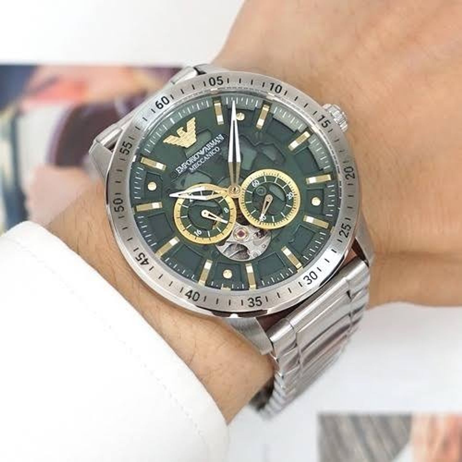 Ceas Barbati, Emporio Armani, Mario Meccanico AR60053 fotografia produsului View 5 L