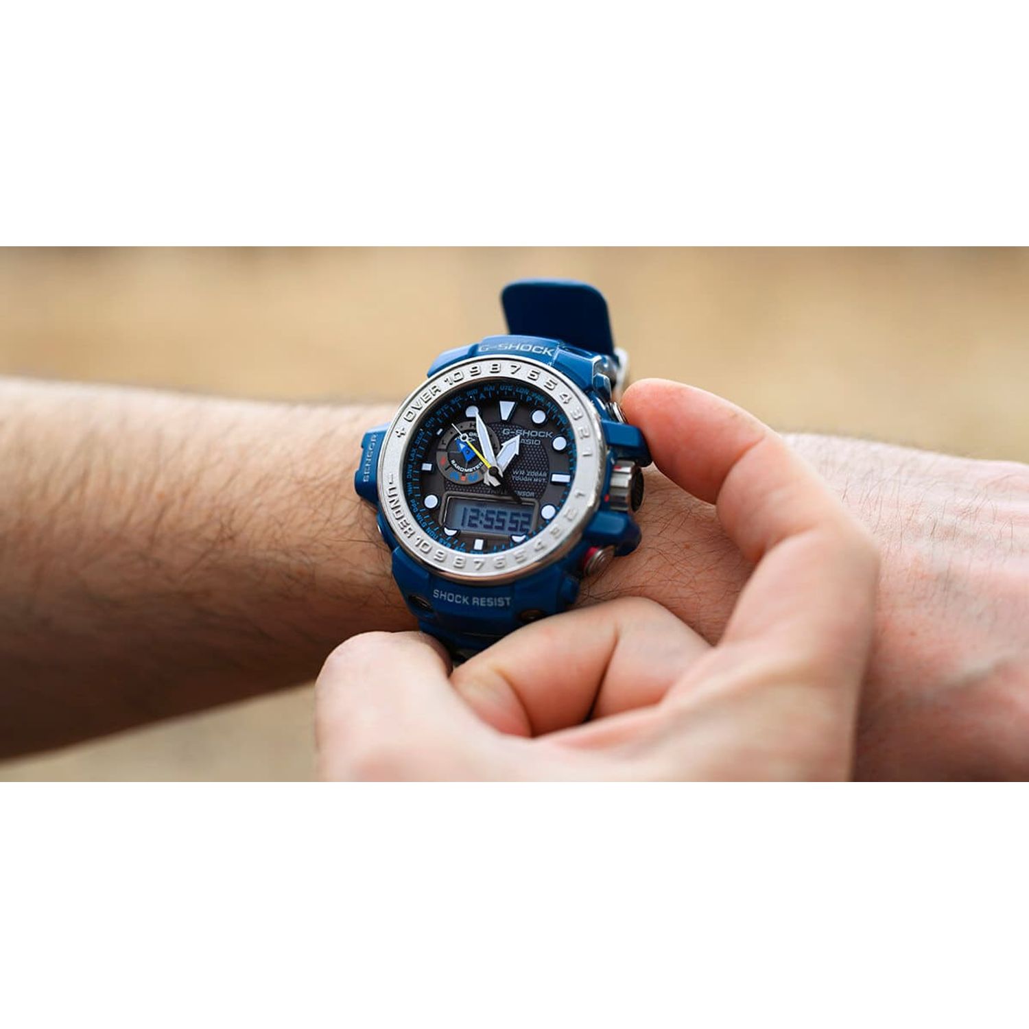 Ceas Barbati, Casio G-Shock, Gulfmaster GWN-1000F-2A fotografia produsului View 2 L