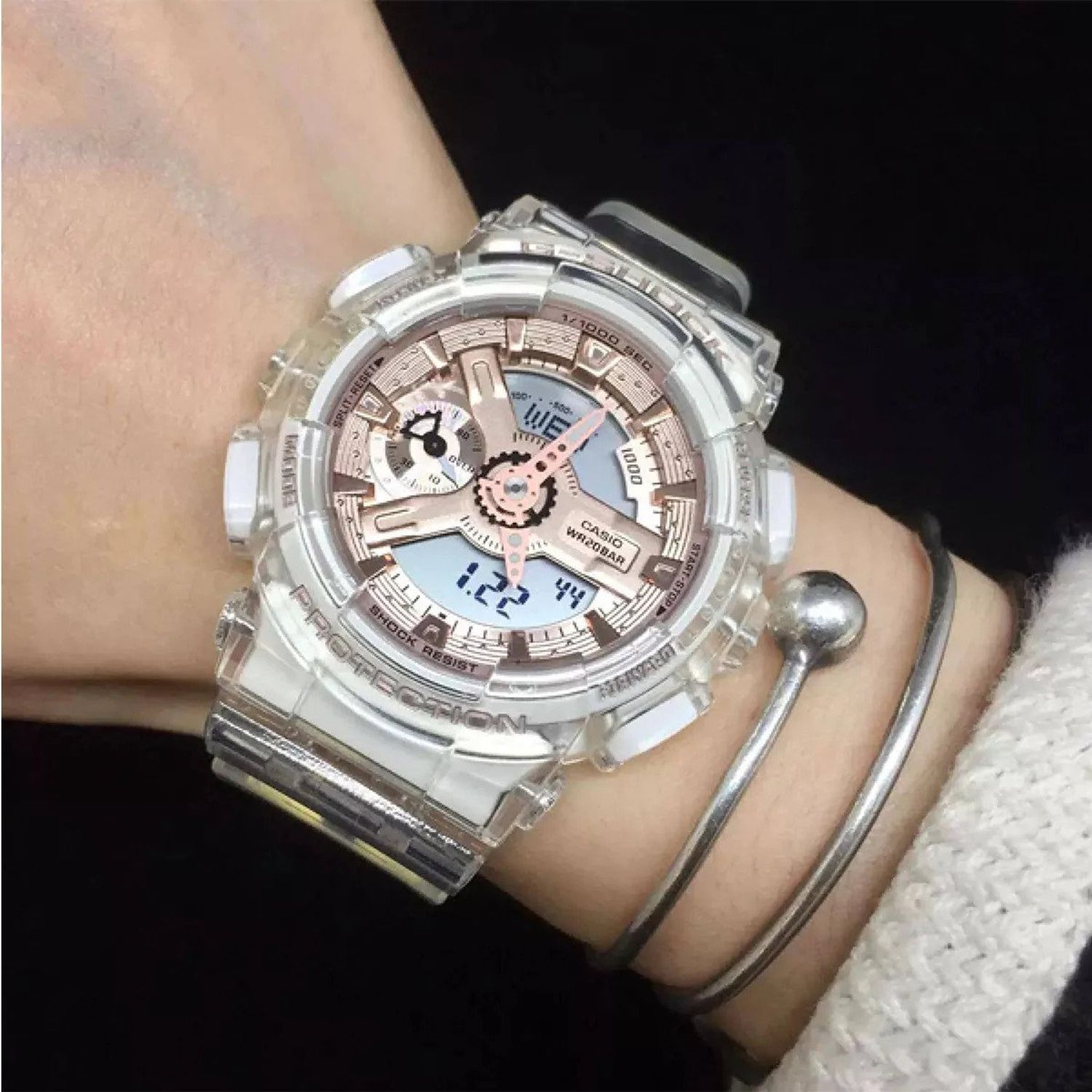 Ceas Dama, Casio G-Shock, Classic GMA GMA-S110SR-7A fotografia produsului View 2 L