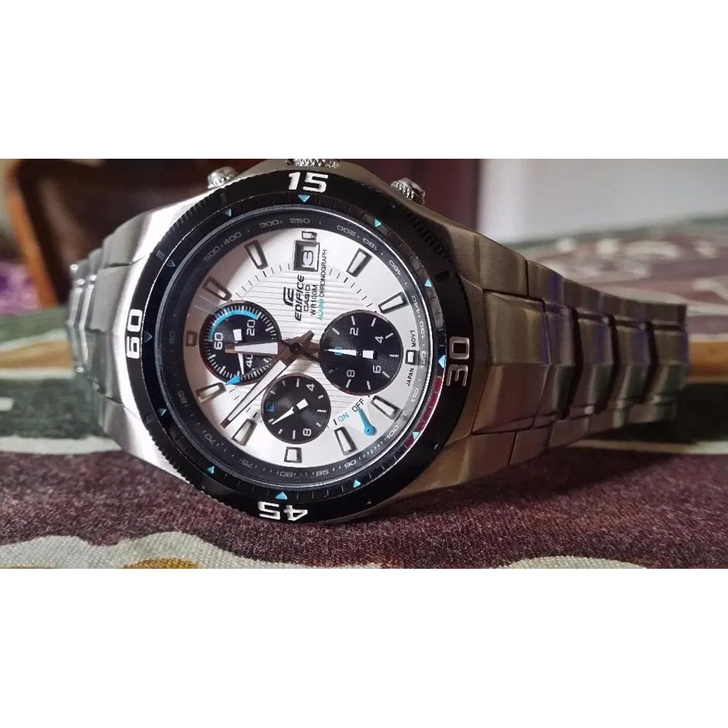 Ceas Barbati, Casio Edifice, Classic EF EF-514D-7A fotografia produsului View 3 L