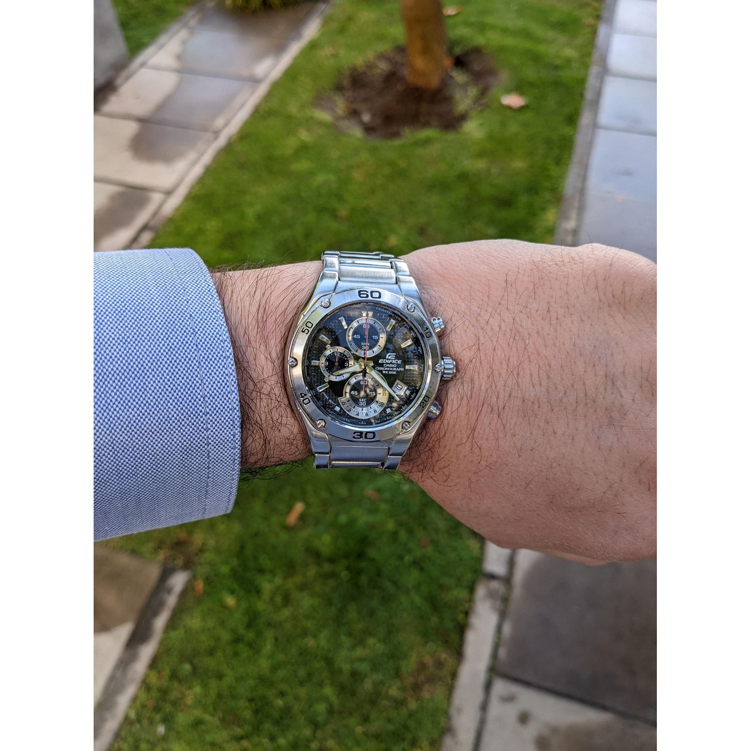 Ceas Barbati, Casio Edifice, Classic EF EF-517D-1A fotografia produsului View 2 L