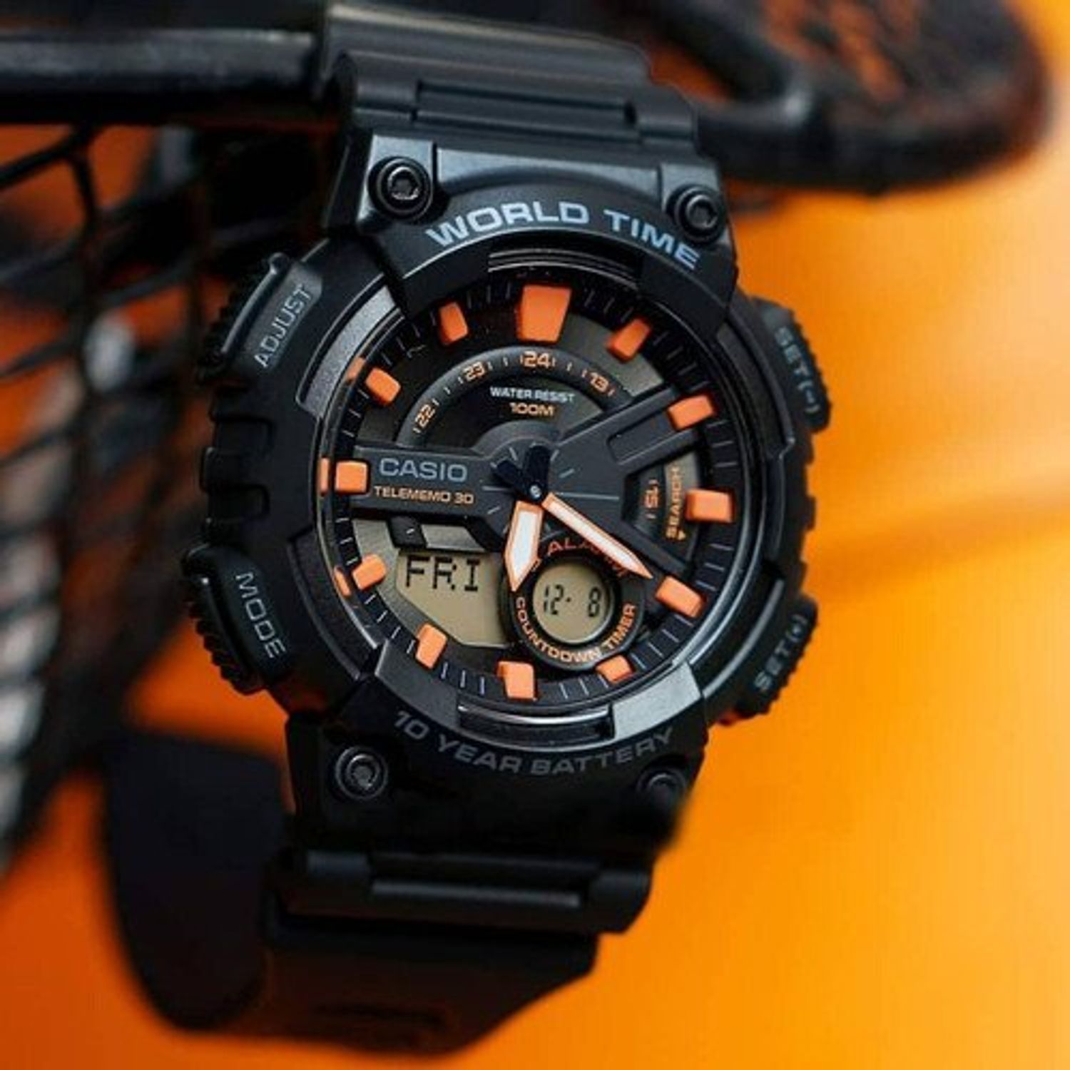 Ceas Barbati, Casio, Collection AEQ AEQ-110W-1A2 fotografia produsului View 4 L