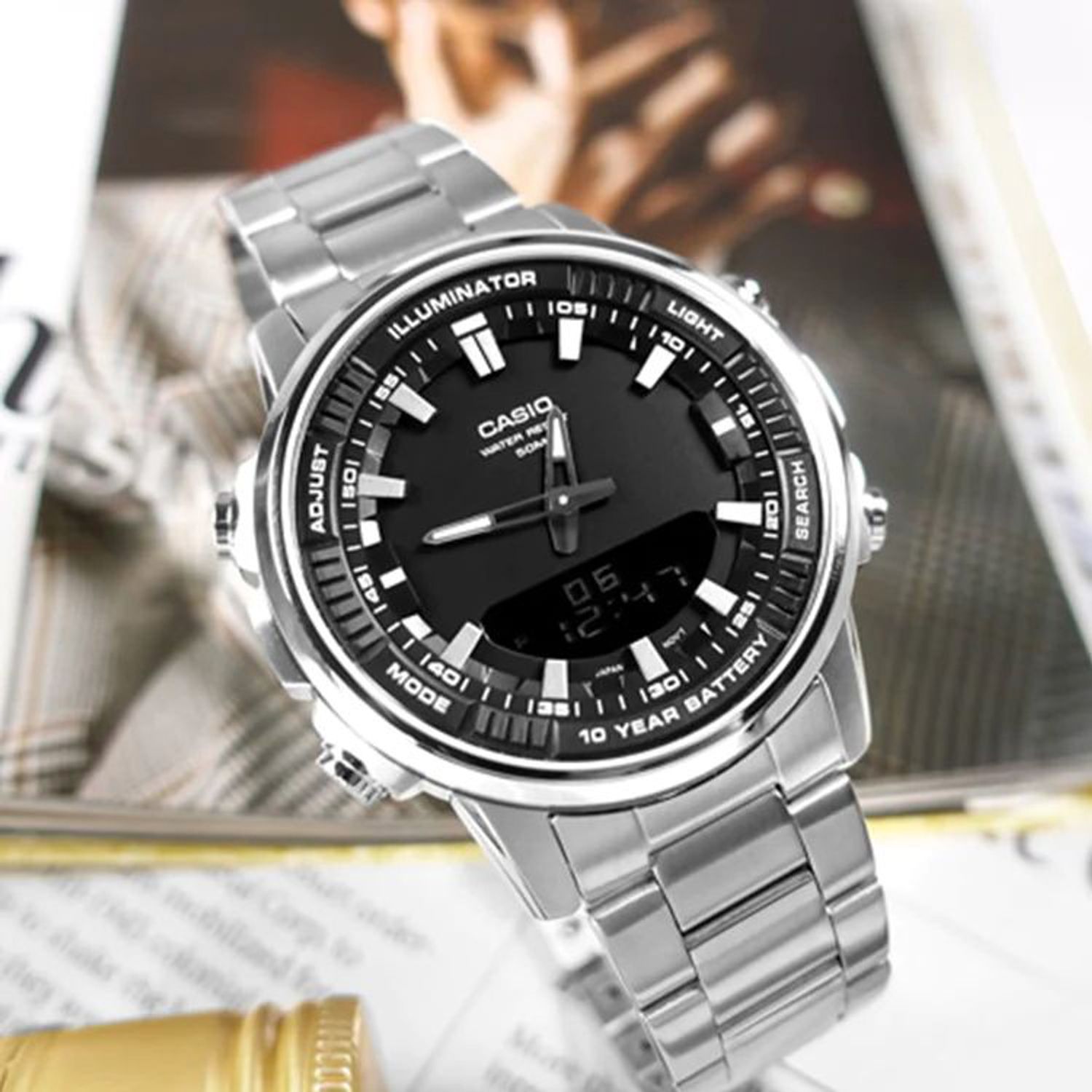 Ceas Barbati, Casio, Collection AMW AMW-880D-1A fotografia produsului View 4 L