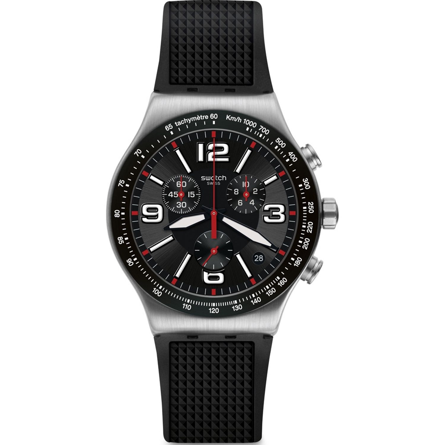 Ceas Barbati, Swatch, Very Dark Grid YVS461 fotografia produsului
