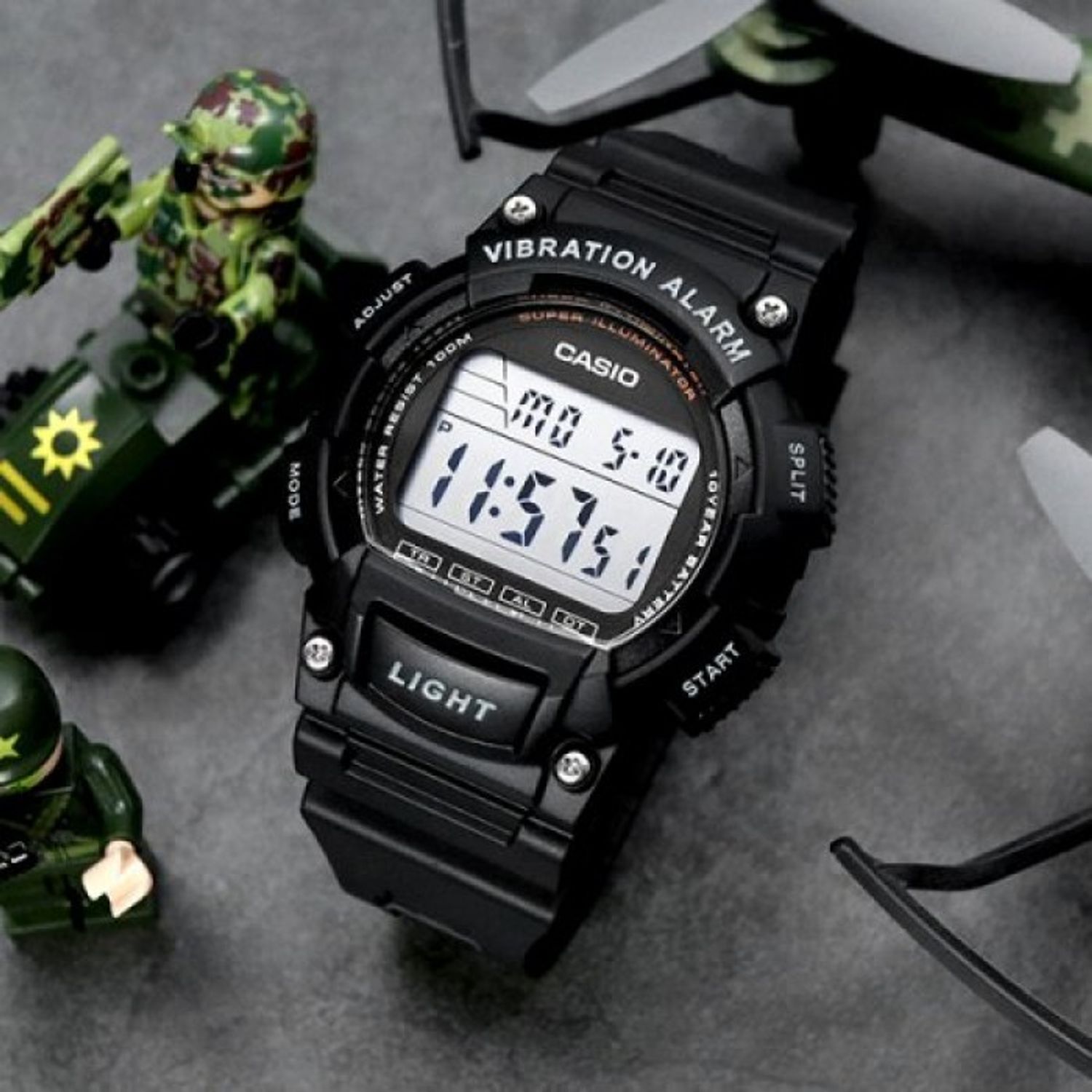 Ceas Barbati, Casio, Collection W W-736H-1A fotografia produsului View 3 L