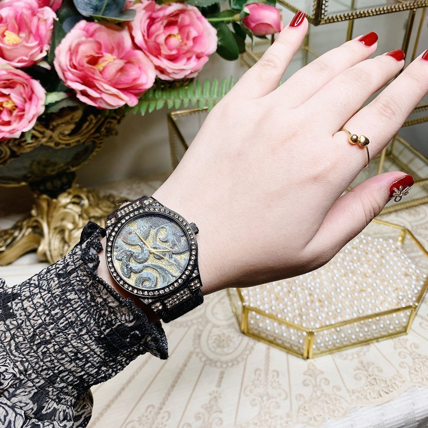 Ceas Dama, Guess, Baroque W0844L1 fotografia produsului View 2 L