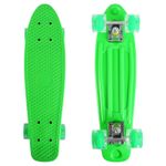 Penny Board Cu Lumini In Roti, Verde fotografia produsului