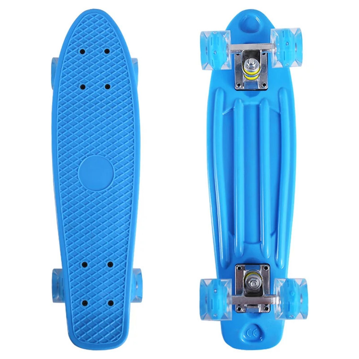 Penny Board Cu Lumini In Roti, Albastru fotografia produsului